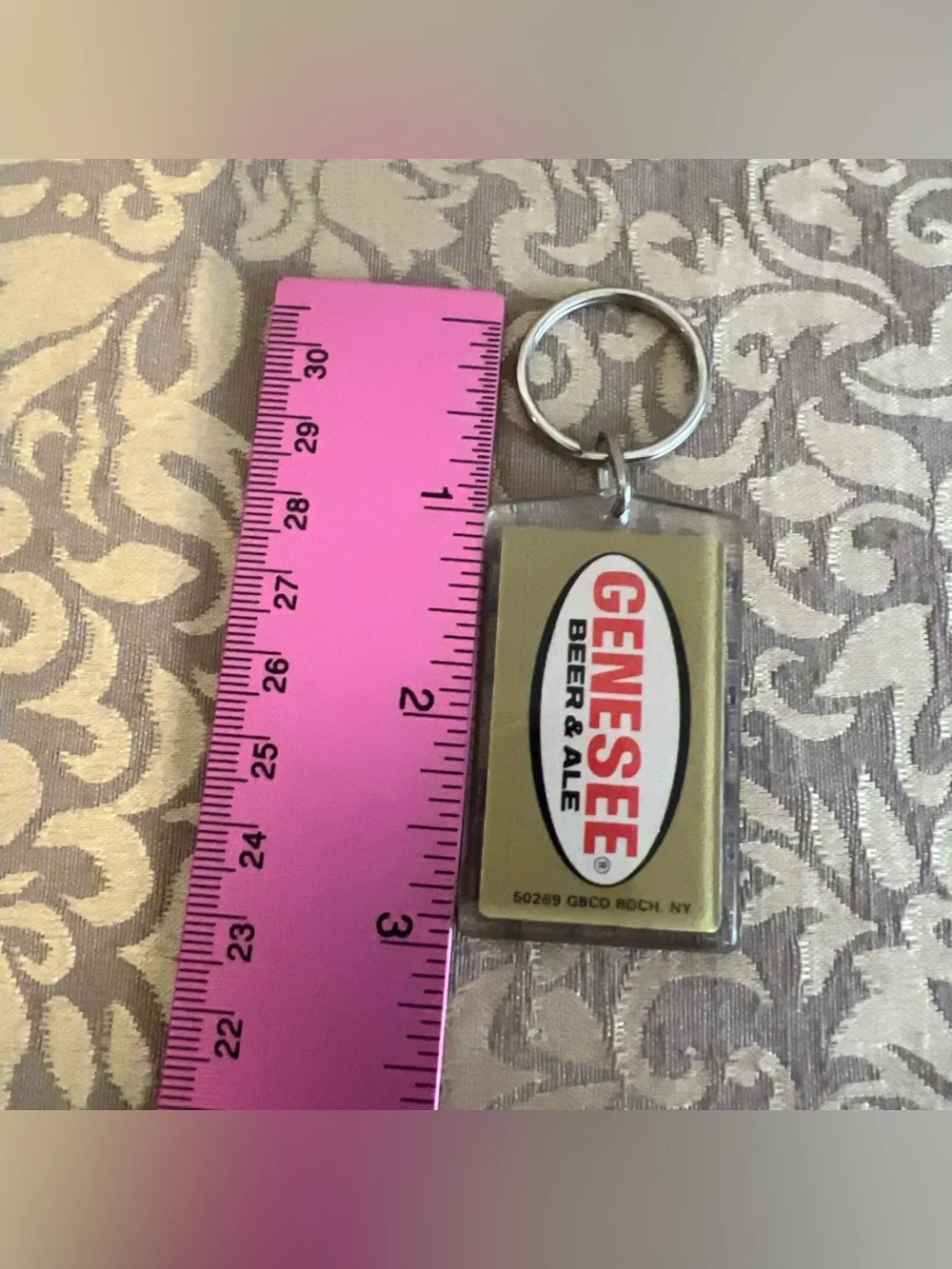 Vintage Genesee Beer And Ale Beer Keychain Breweriana